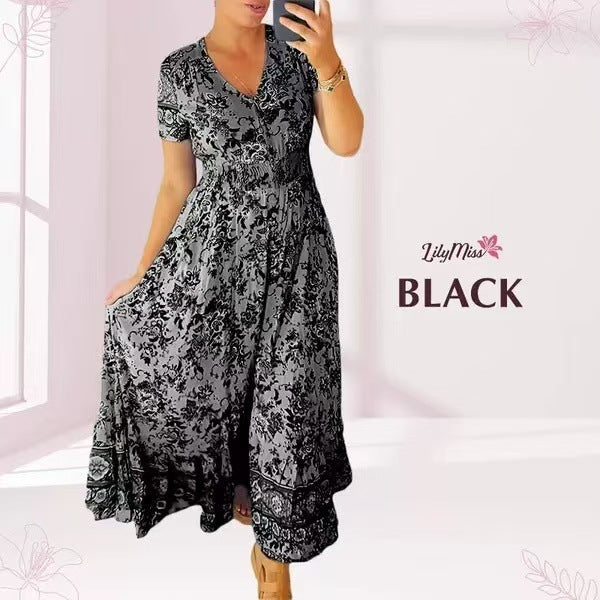 š„ Novedades primavera 2025: 49% de descuento š„ Vestido con estampado floral y cuello en V