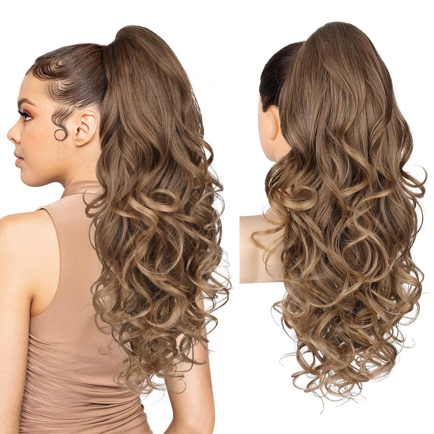 💜 LETZTER TAG DER AKTION – 50 % RABATT 💜 Clip-on-Haarverlängerung für welligen Pferdeschwanz