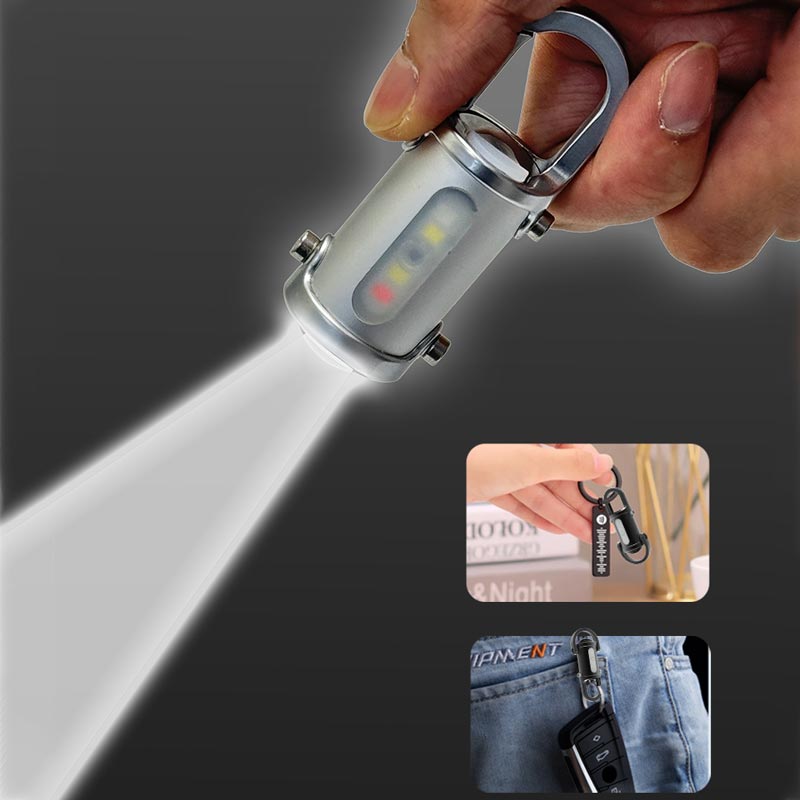 🔥Venta caliente🔥Mini linterna llavero superbrillante de 1200 lm, resistente al agua