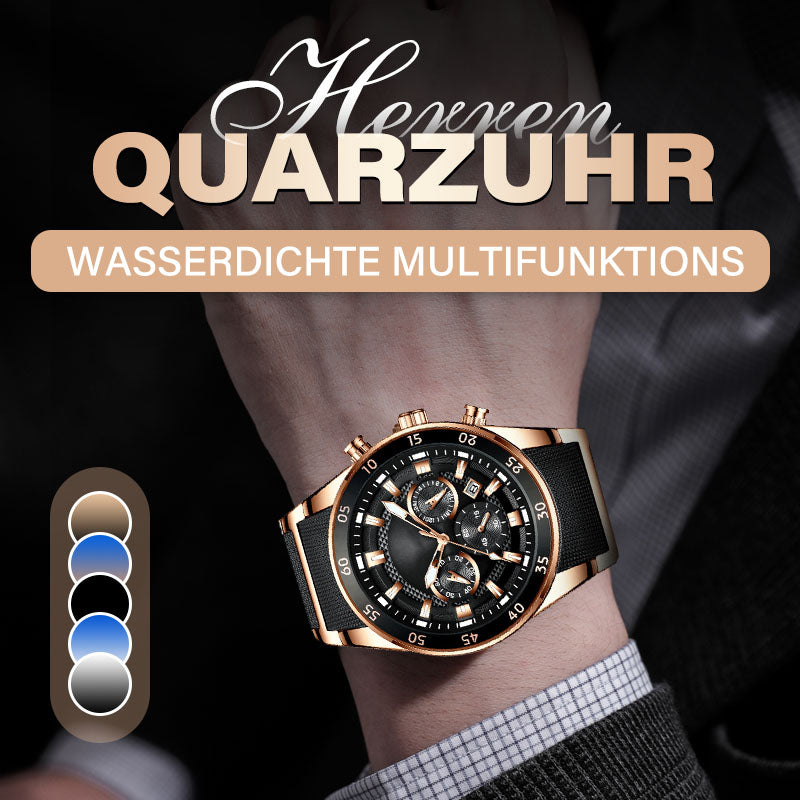 🔥Wasserdichte Multifunktions-Quarzuhr für Herren