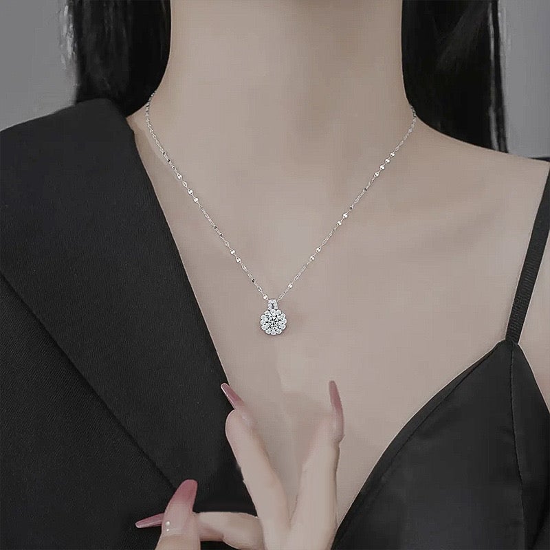 💕 Especial de San Valentín - 50% de descuento 💕Collar con colgante de girasol y circonita de cobre