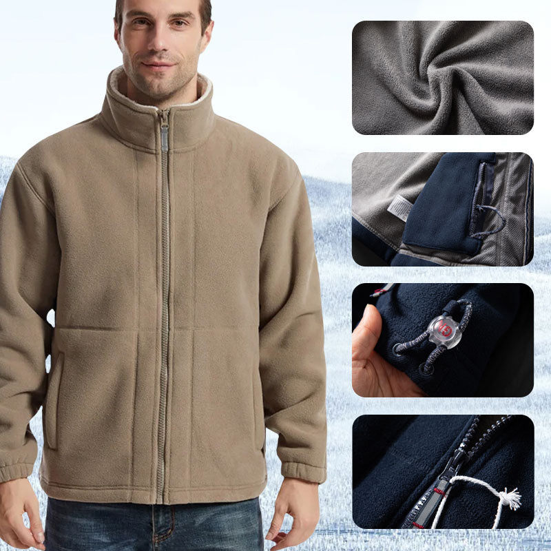 💜 LETZTER TAG DER AKTION – 50 % RABATT 💜- Herrenjacke mit doppelseitigem Fleece