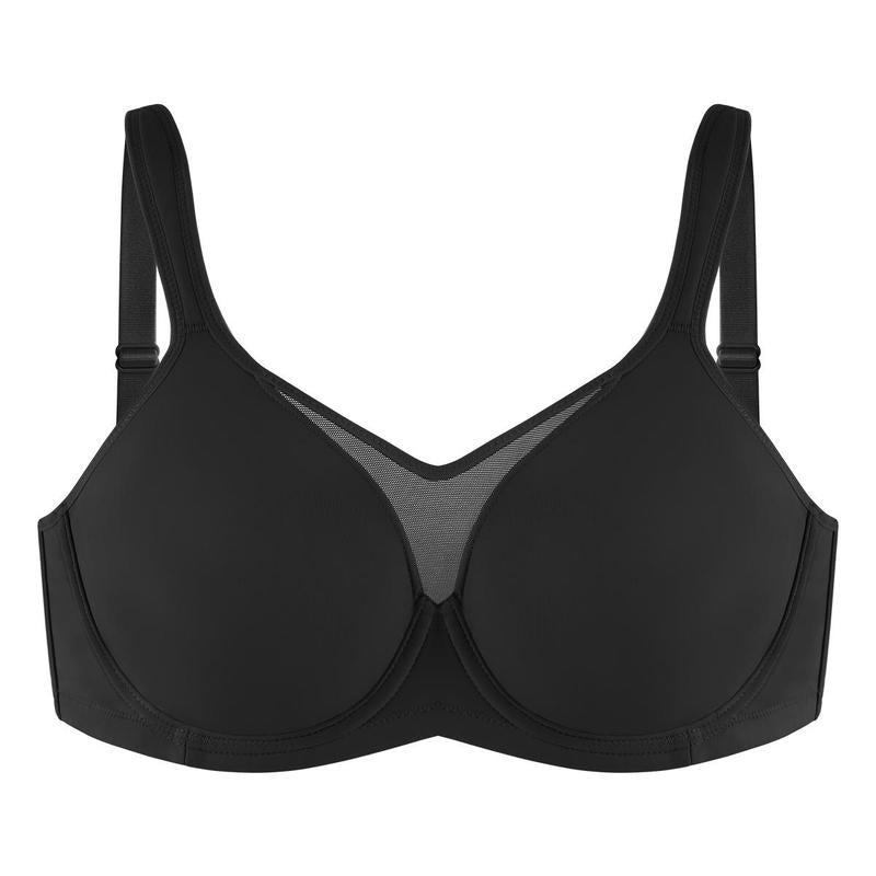 2-Piece Set💕 Jelly Wireless Womens Comfortable Wireless Bras Push Up Bralettes Seamless Tshirts Bras Deep V Everyday Bras