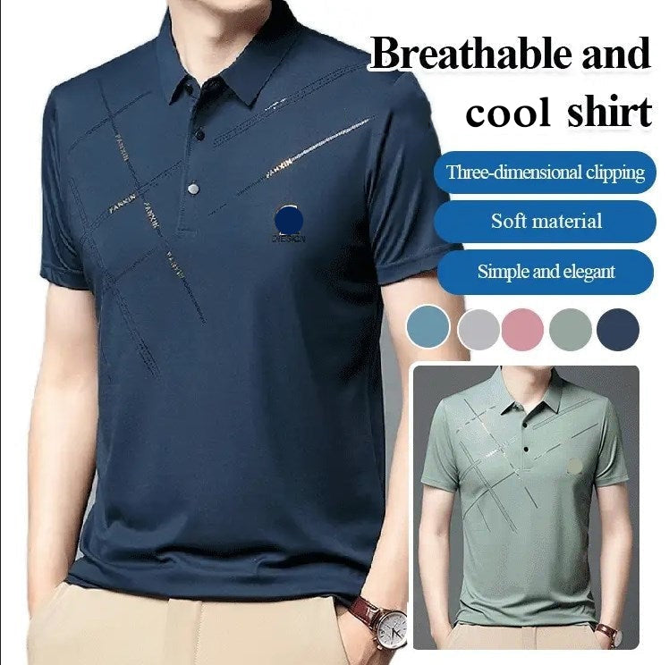 🔥Kaufe zwei und erhalte kostenlosen Versand🔥Stretchhemd aus Eisseide für Herren