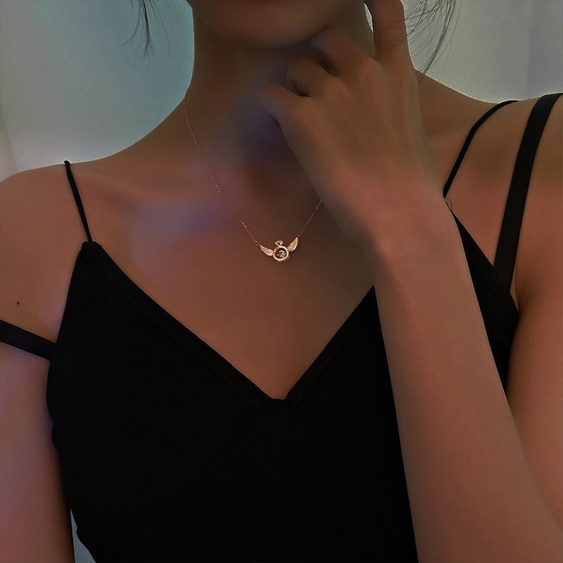 💖 50% Rabatt Geschenkangebot zum Muttertag💖Engelsflügel Strass Halskette