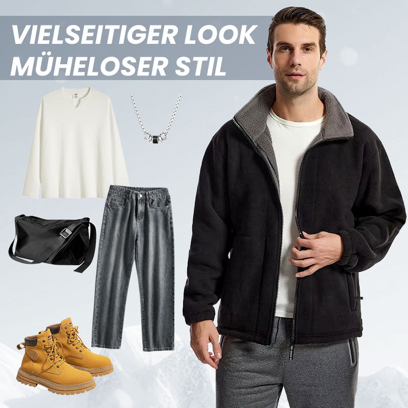 💜 LETZTER TAG DER AKTION – 50 % RABATT 💜- Herrenjacke mit doppelseitigem Fleece