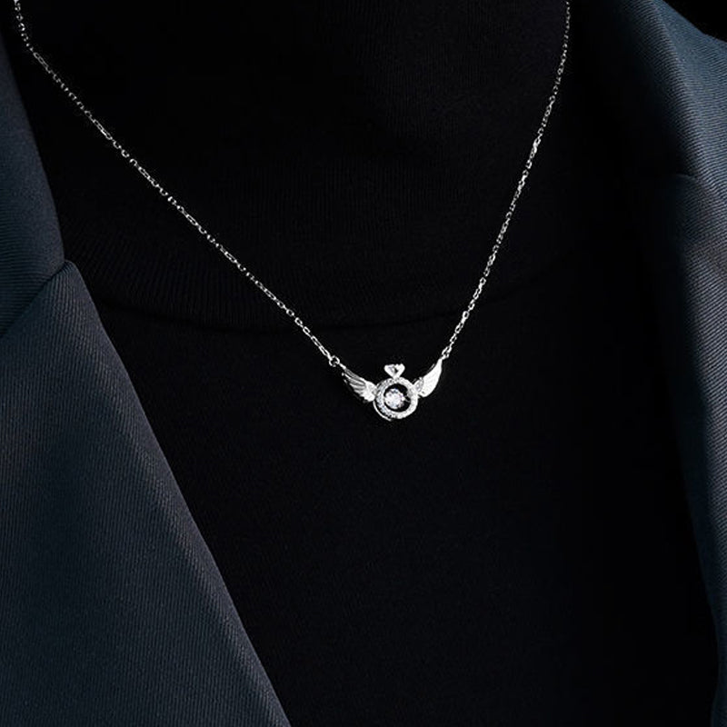 💖 50% Rabatt Geschenkangebot zum Muttertag💖Engelsflügel Strass Halskette