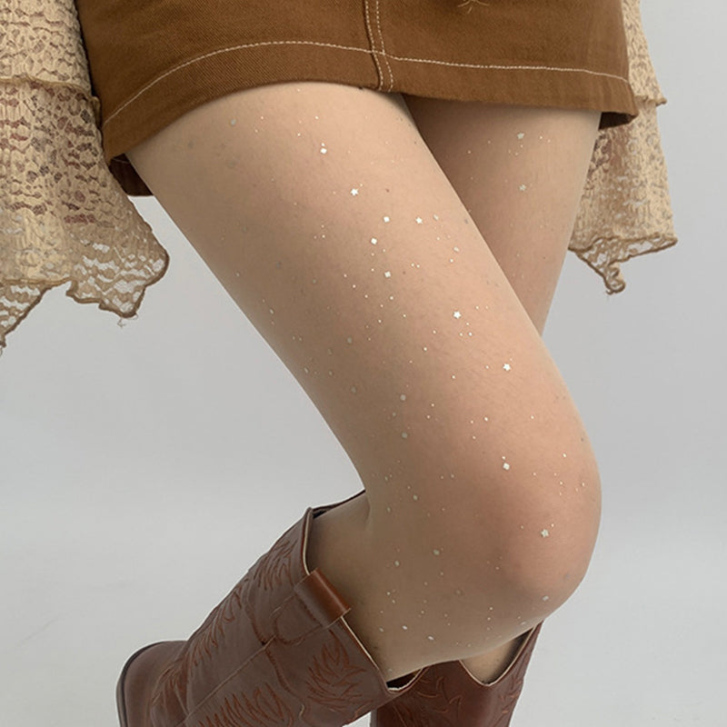💥Compra 1 y llévate 1 gratis💕Medias sexys con lentejuelas y purpurina para mujer✨