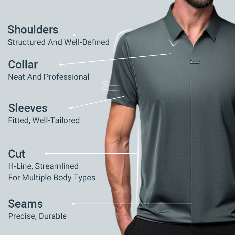 🎁Hot Sale 46% OFF⏳Men's Casual Revers Atmungsaktiv Knitterfrei T-shirt