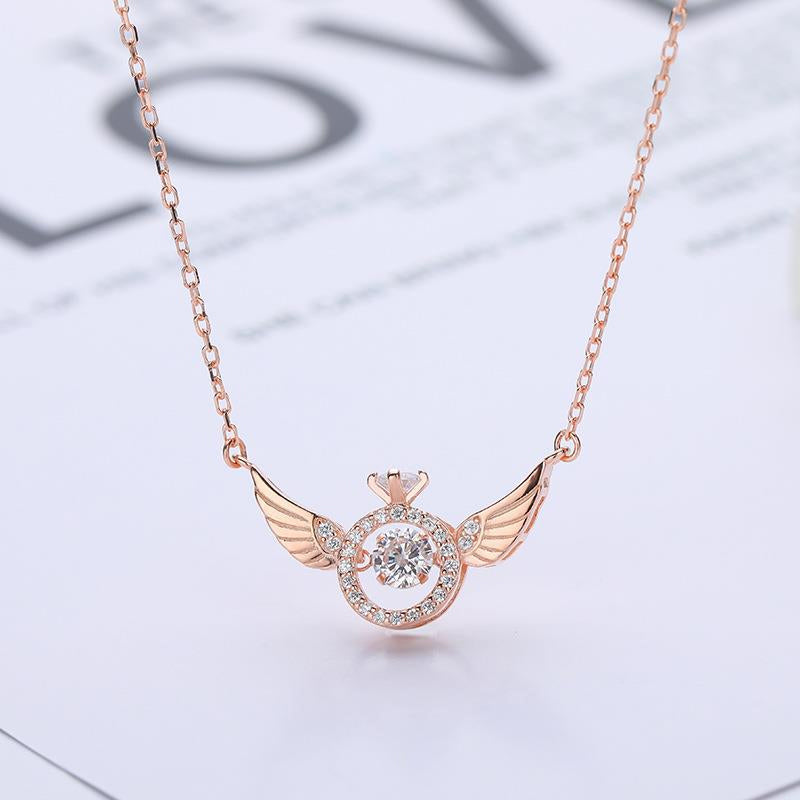 💖 50% Rabatt Geschenkangebot zum Muttertag💖Engelsflügel Strass Halskette