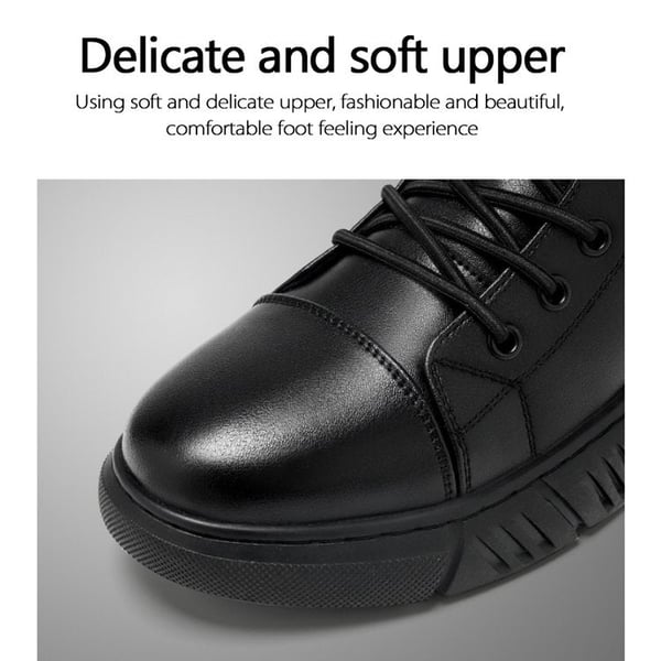 đSchwarze lĂ€ssige, vielseitige Herren-Stiefeletten aus echtem Leder