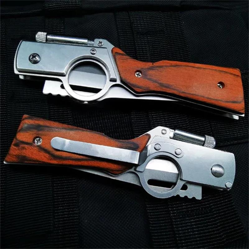 Multifunktionales AK47-Taschenmesser für Outdoor-Abenteuer und Selbstverteidigung
