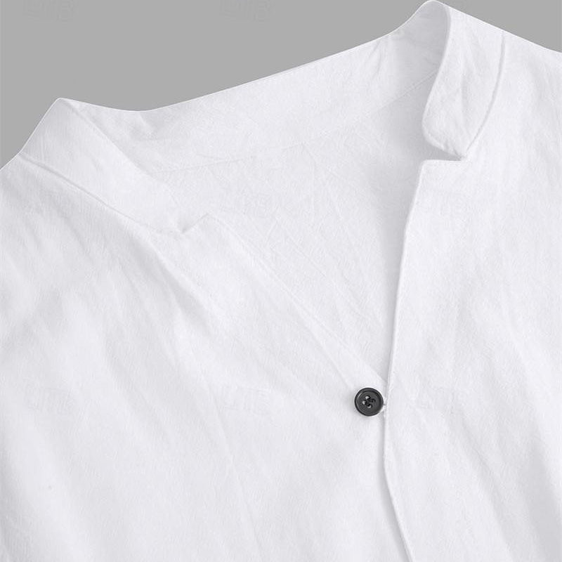 šBIG SALEšMen's Trendy Cotton Linen Top & Pants Two-Piece Set