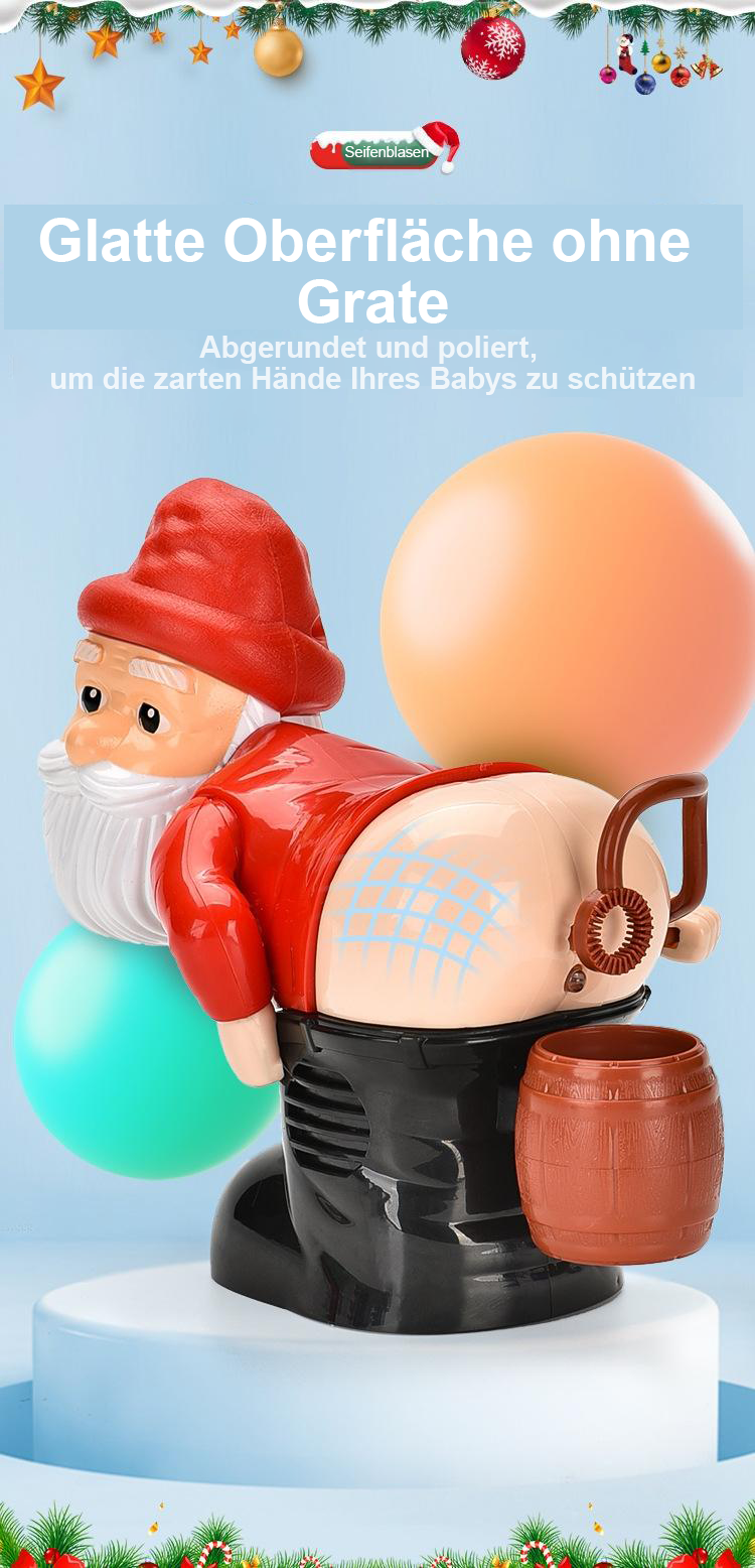 🔥Frühzeitiger Weihnachtsverkauf 🎅Lustige Seifenblasenmaschine im Weihnachtsmann-Design