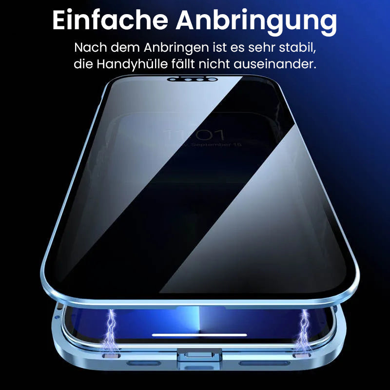 📱 50% RABATT JETZT! ✨Magnetische doppelseitige Telefonhülle aus gehärtetem Glas mit Anti-Peeping-Effekt für die iPhone-Serie 11-16