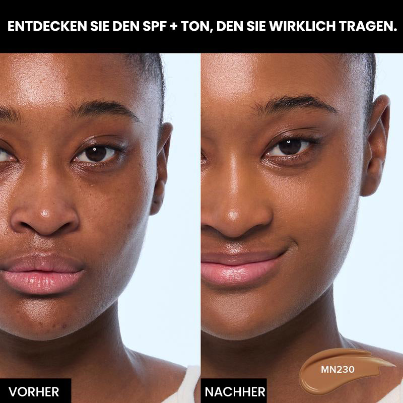 Getönte flüssige Foundation mit Sonnenschutz für den täglichen Gebrauch