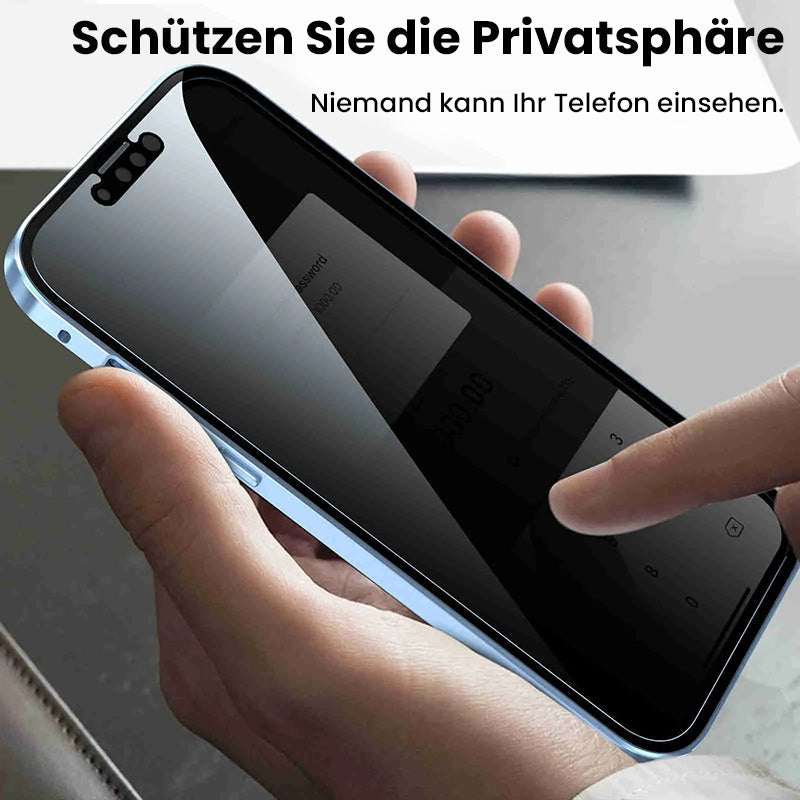📱 50% RABATT JETZT! ✨Magnetische doppelseitige Telefonhülle aus gehärtetem Glas mit Anti-Peeping-Effekt für die iPhone-Serie 11-16