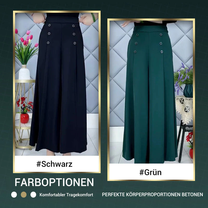 👖 Pantalones anchos plisados