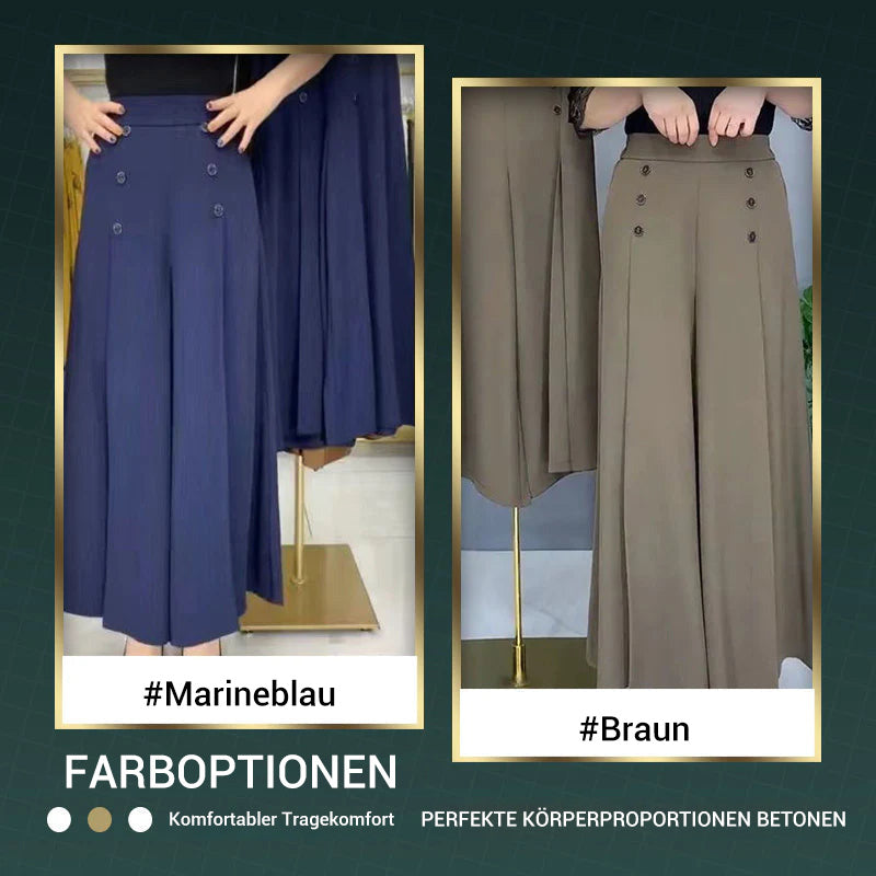 👖 Pantalones anchos plisados