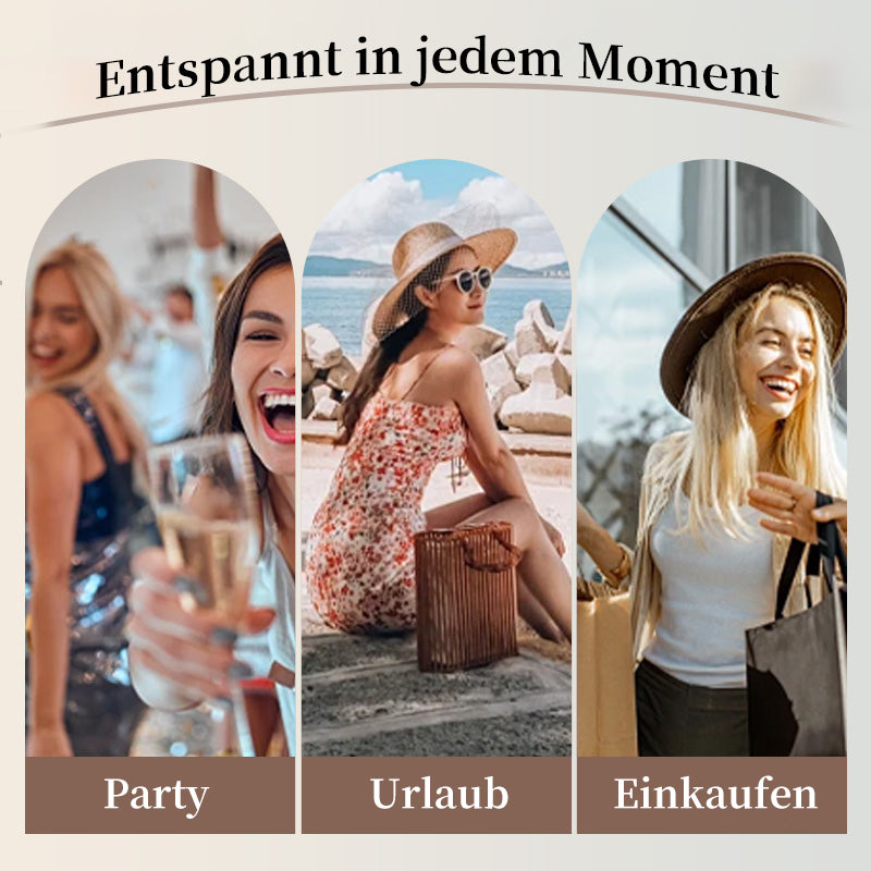 Sexy Kleid mit Leopardenmuster, Rundhalsausschnitt & extra langen Ärmeln für Damen