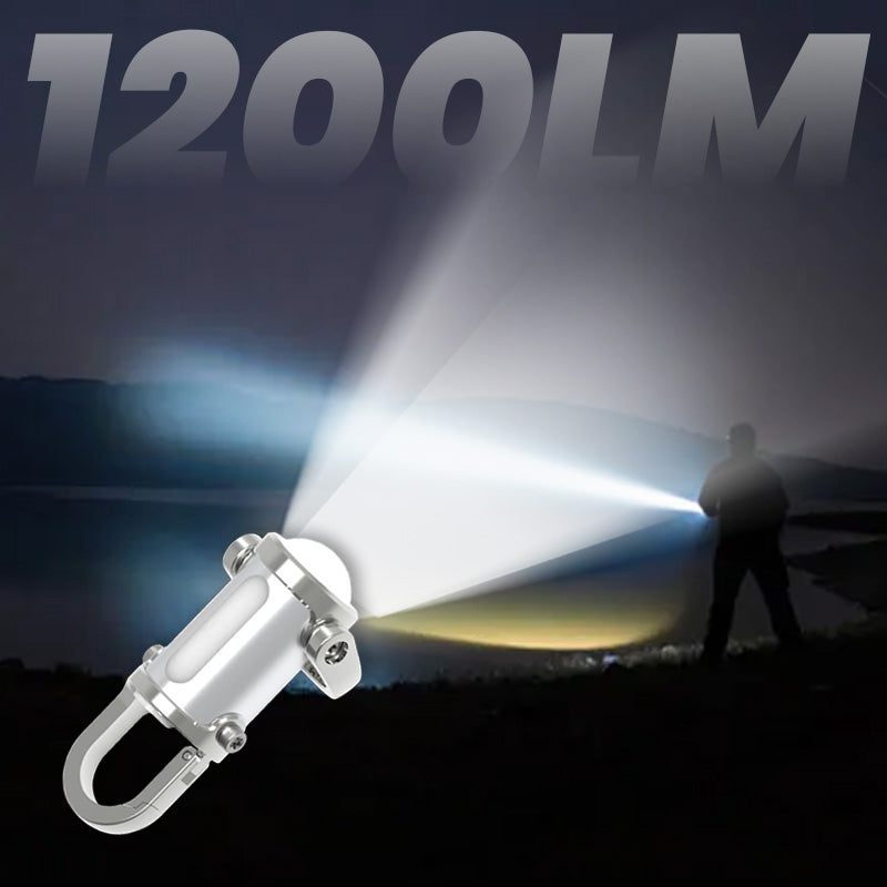 🔥Venta caliente🔥Mini linterna llavero superbrillante de 1200 lm, resistente al agua