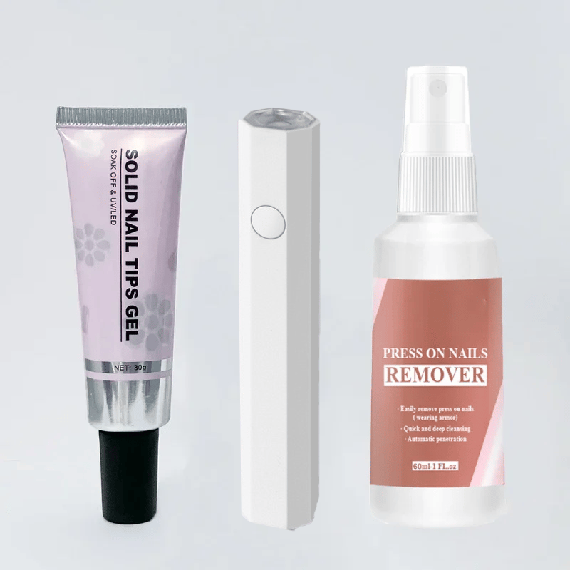 đ
Magisches festes Nagelkleber-Gel 3 in 1 Set fĂŒr Nageltips