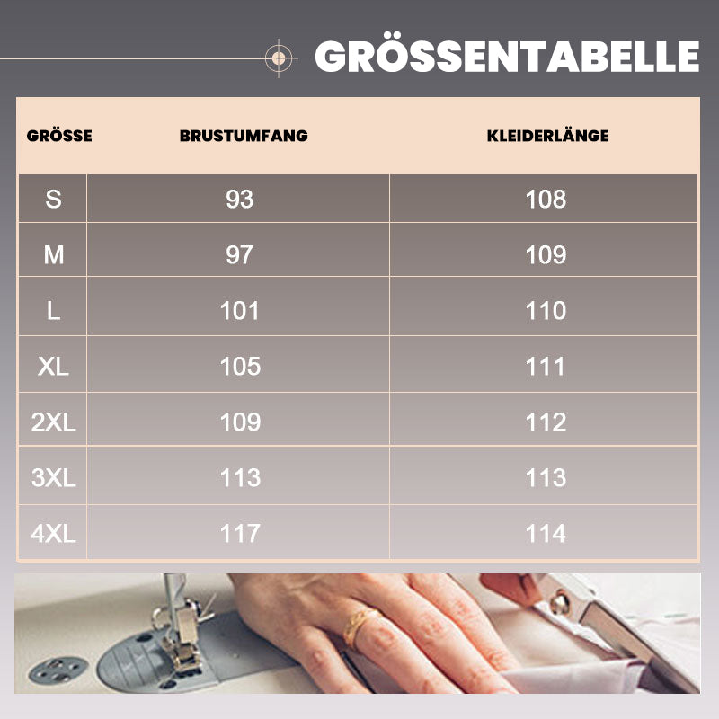 Farbblock-Kleid mit 3/4-Ärmeln und V-Ausschnitt