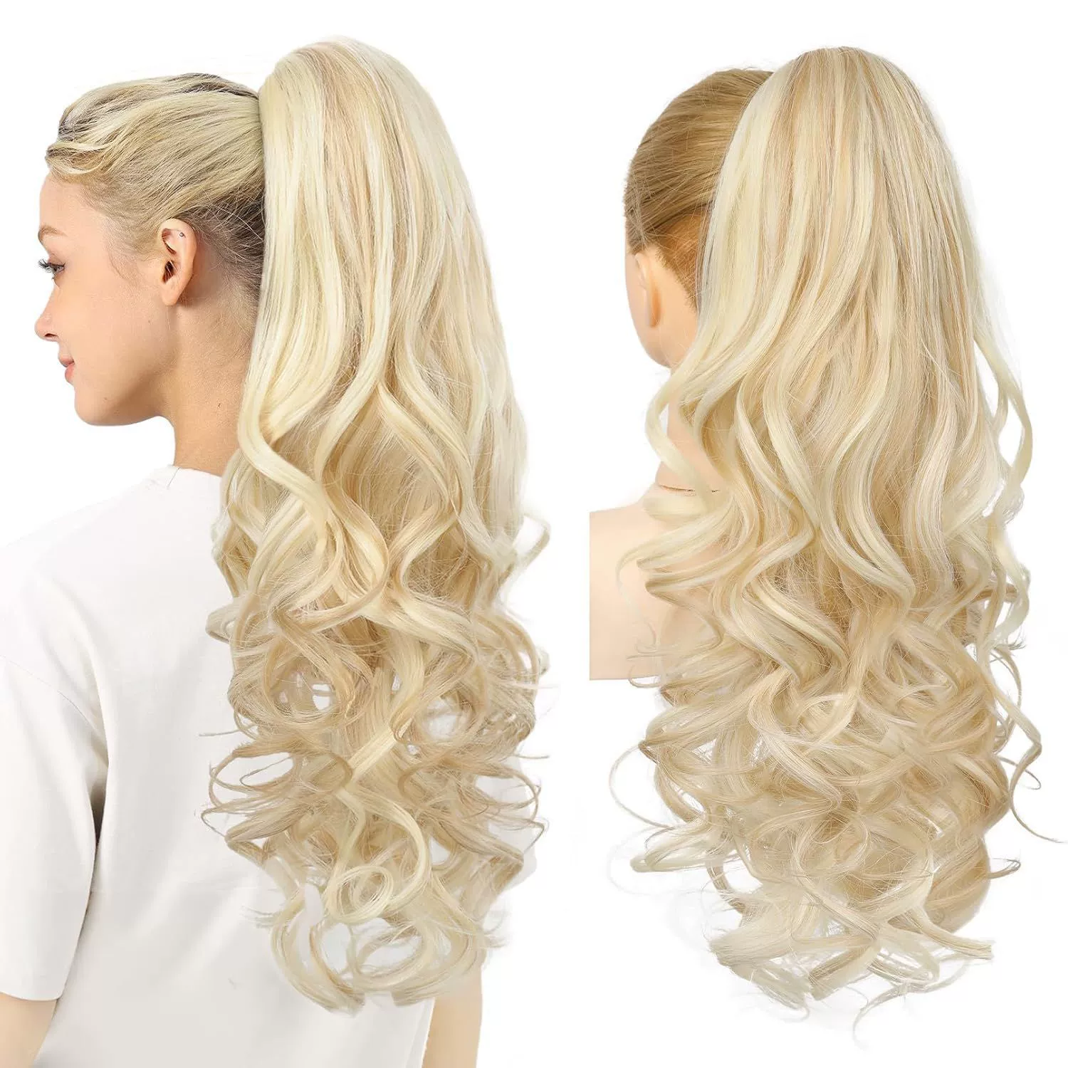 💜 LETZTER TAG DER AKTION – 50 % RABATT 💜 Clip-on-Haarverlängerung für welligen Pferdeschwanz