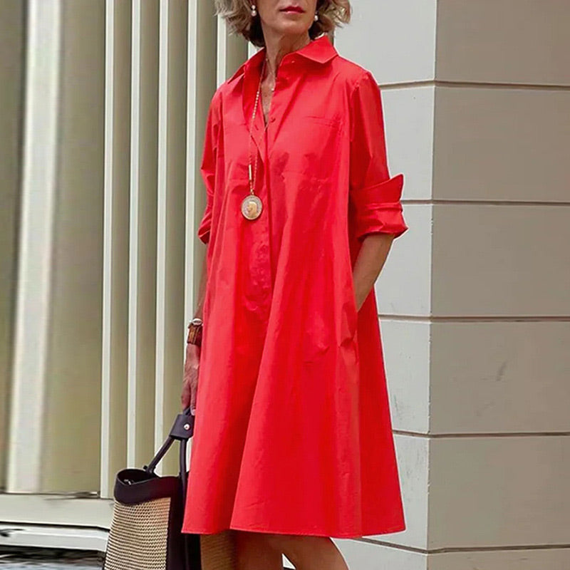 💃Seasonal Specials💃💕Kostenloser Versand für zwei Teile💕Damen Freizeitkleid mit Tasche