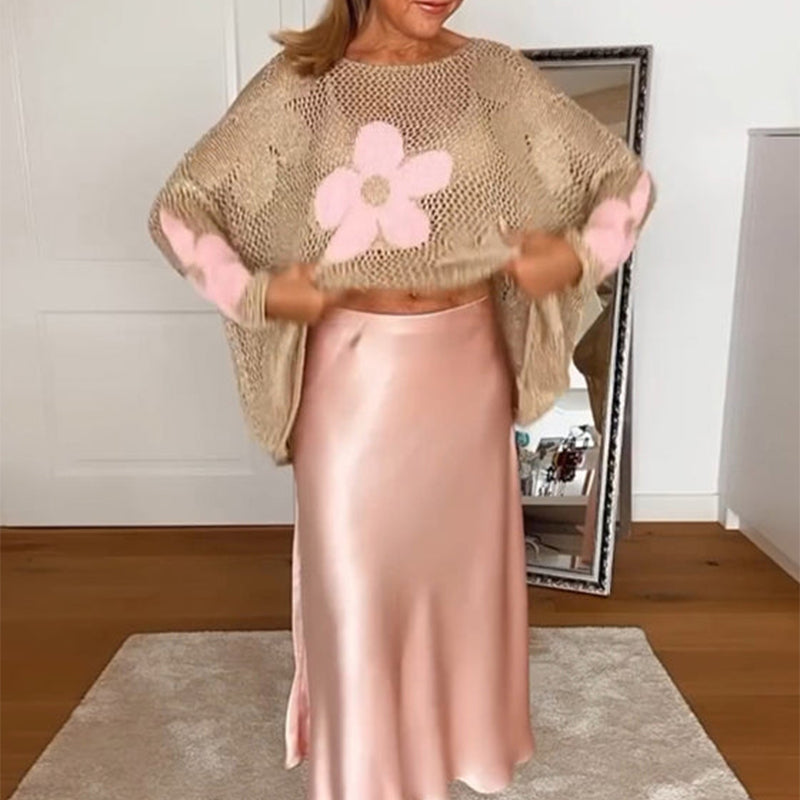 🌼49% Rabatt👚 Damen Sommerpullover mit Hohlsaum