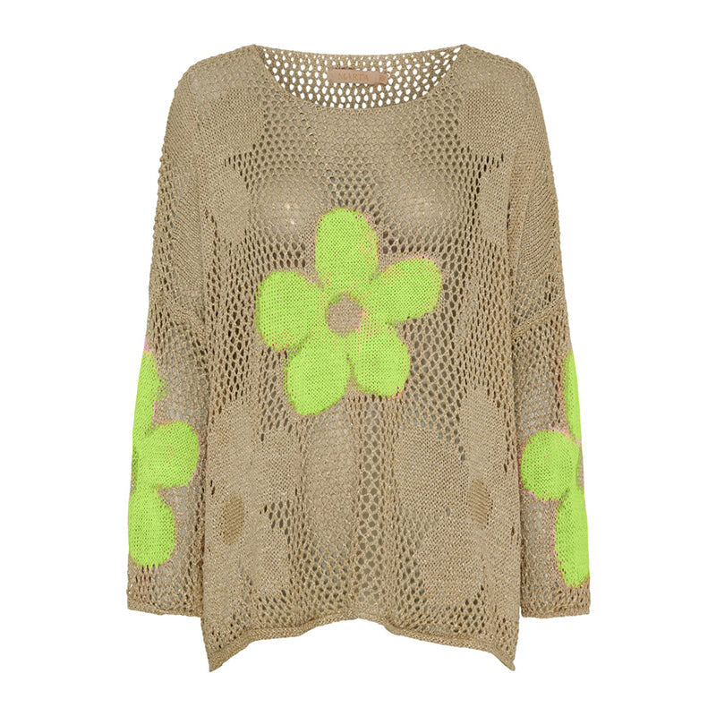 🌼49% Rabatt👚 Damen Sommerpullover mit Hohlsaum