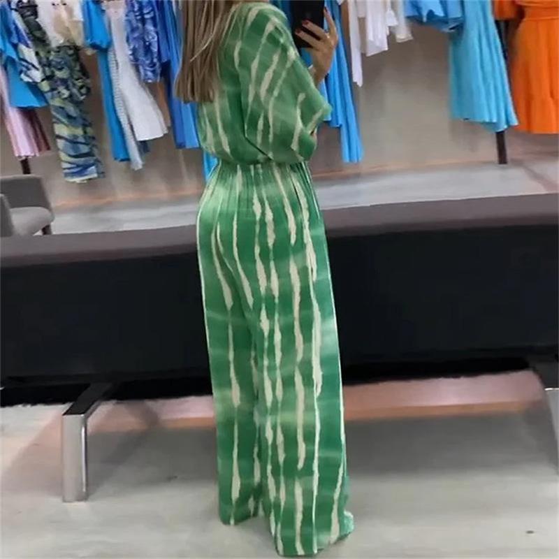 Set de cuello en V impreso para mujeres