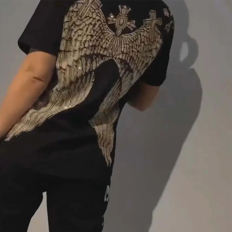 ⏳Oferta por tiempo limitado💥 Conjunto de 2 piezas con top informal con cordón y pantalón.🐯