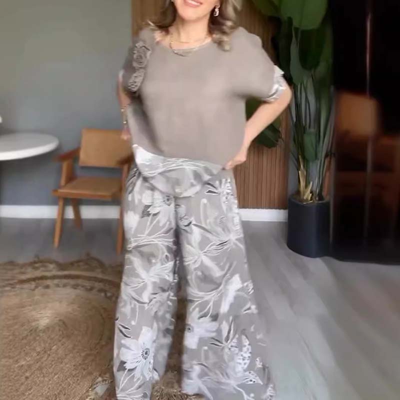 💃Seasonal Specials💃Women's Floral Print Casual 2-Piece Set