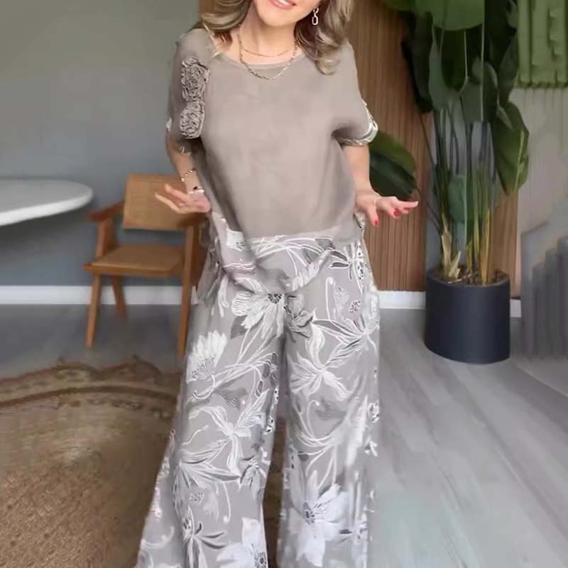 💃Seasonal Specials💃Women's Floral Print Casual 2-Piece Set