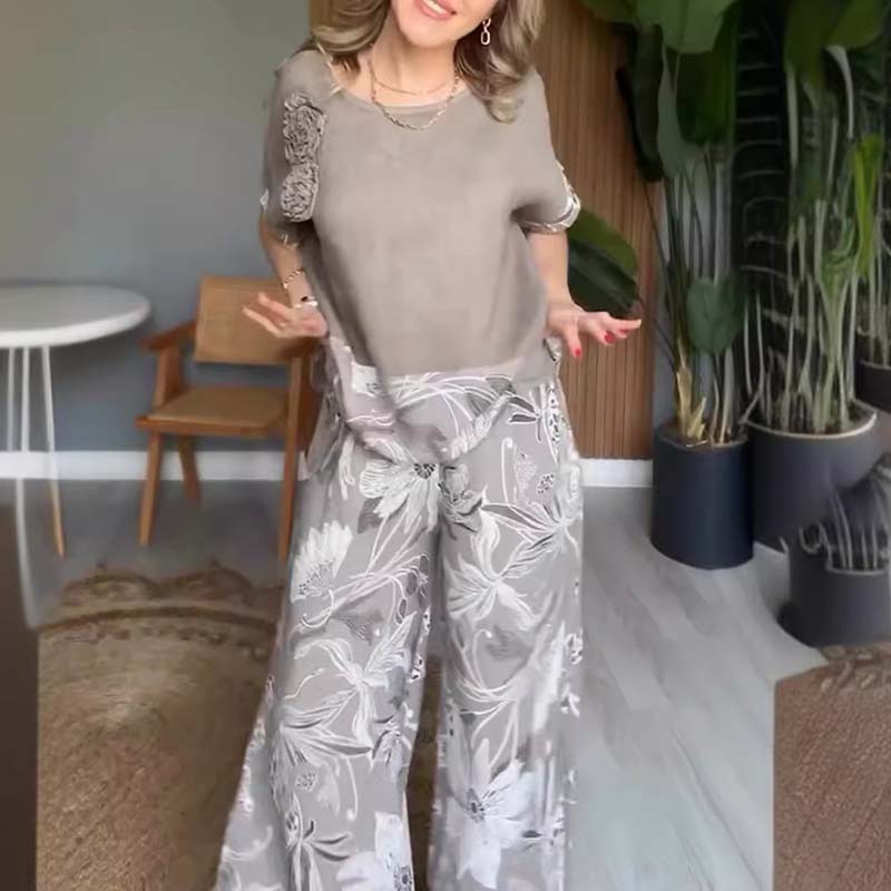 💃Seasonal Specials💃Women's Floral Print Casual 2-Piece Set