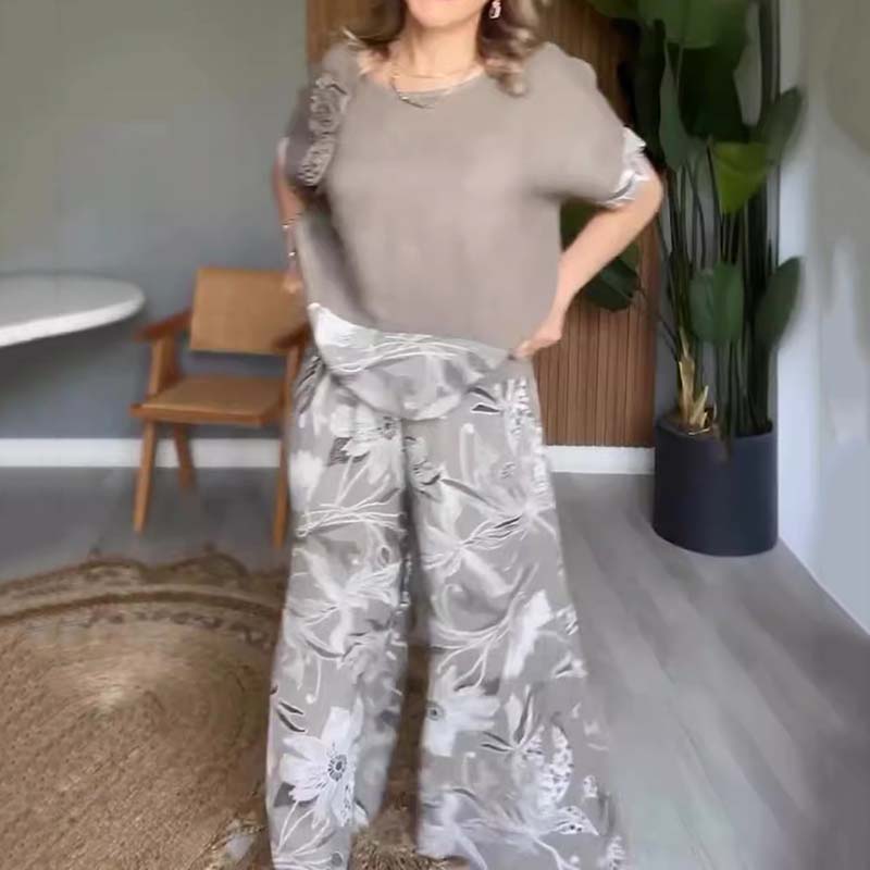 💃Seasonal Specials💃Women's Floral Print Casual 2-Piece Set