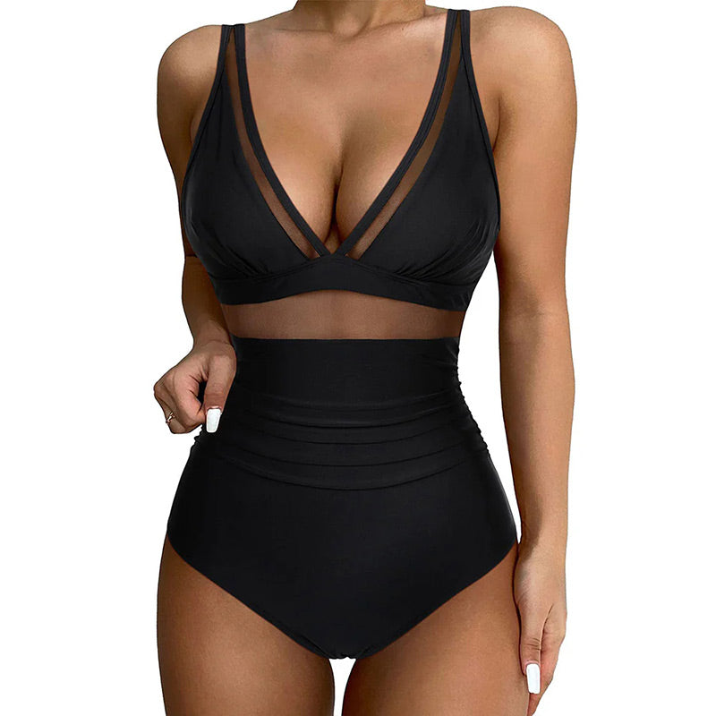 ⏳Descuento del 50% por tiempo limitado💥👙Traje de baño de malla con control de abdomen🏝️