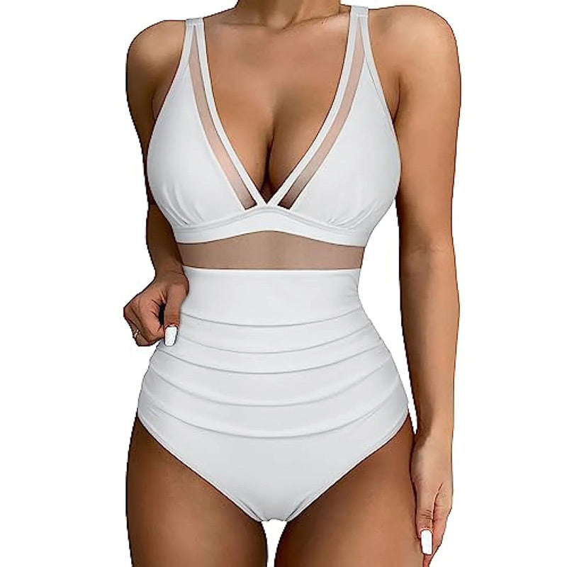 ⏳Descuento del 50% por tiempo limitado💥👙Traje de baño de malla con control de abdomen🏝️