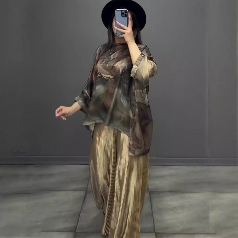 63%Rabatte 💥Modisches, fließendes, lockeres 2-teiliges Set für Damen