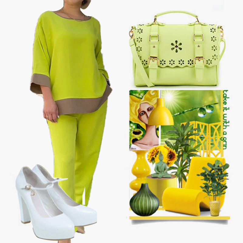 💃Seasonal Specials💃 Elegantes, langärmliges Hosenset mit Rundhalsausschnitt und geradem Bein