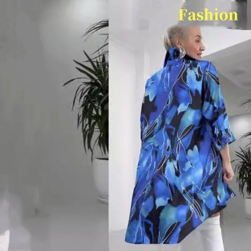 Vestido de camisa de moda con cuello en V y collar reversible