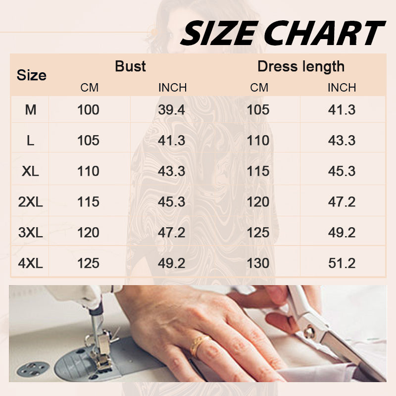 🍂Especiales de otoño🍂Vestido largo de manga tres cuartos con estampado de mármol