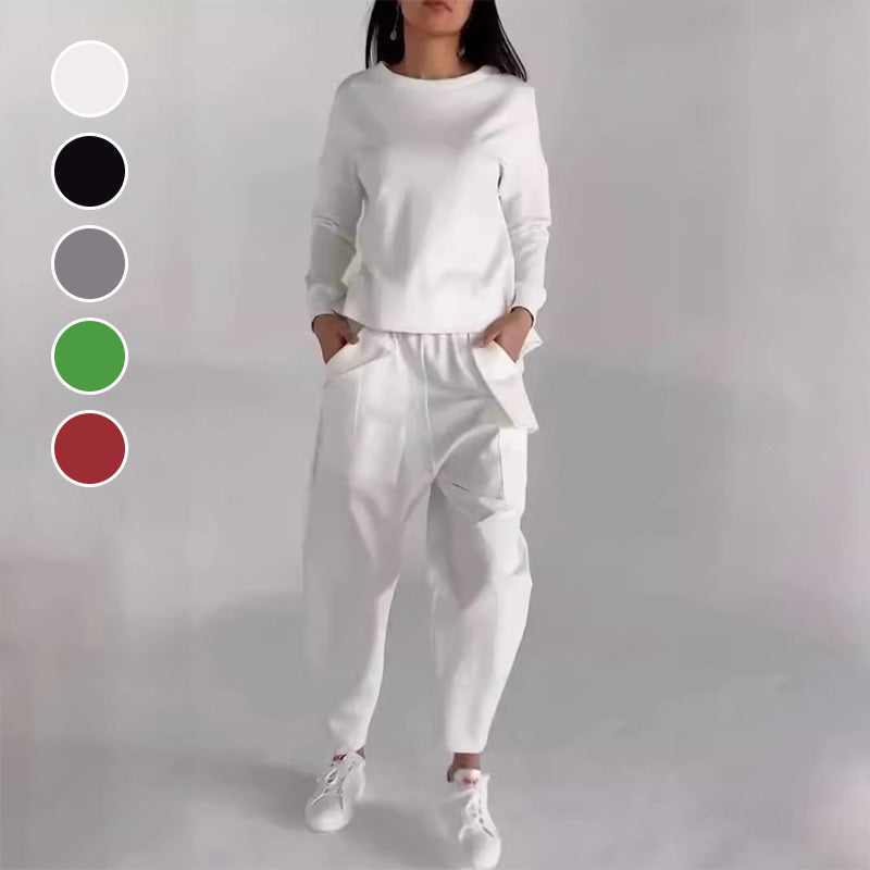 Traje deportivo-casual para mujer con muchos bolsillos.💖