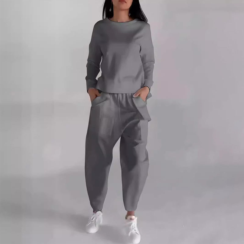 Traje deportivo-casual para mujer con muchos bolsillos.💖