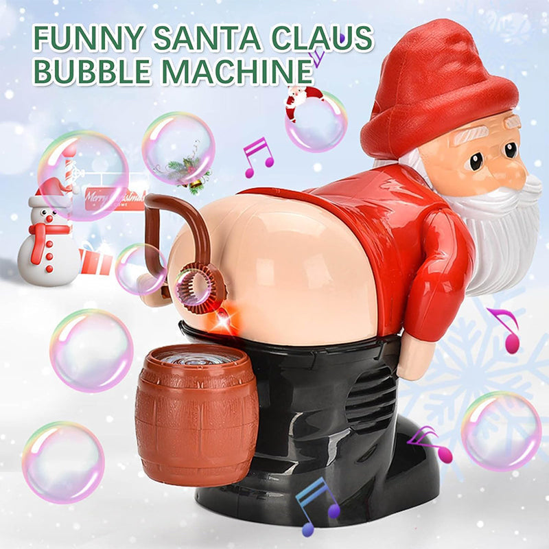 🎅 XMAS Angebote-50%Rabatt 🎄Ideales Geschenk - Lustige Weihnachtsmann Seifenblasenmaschine