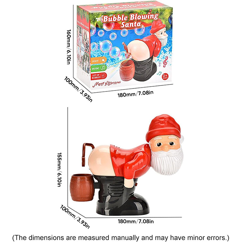 🎅 XMAS Angebote-50%Rabatt 🎄Ideales Geschenk - Lustige Weihnachtsmann Seifenblasenmaschine
