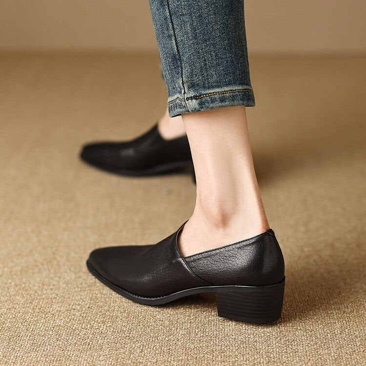 🌸Herbstschlussverkauf🌸Zeitlich begrenzt 50%RABATT💕Weiche Vintage-Schlupfschuhe mit spitzer Spitze für Damen