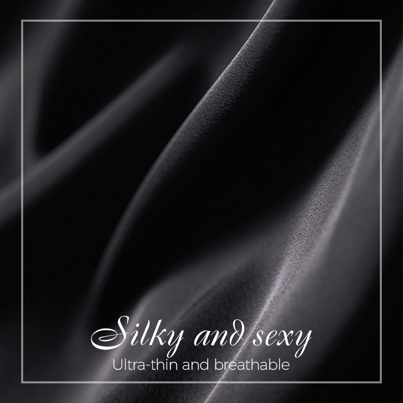 Satinkleid in Maxilänge mit Schlitz und Drapierung, One-Shoulder-Design