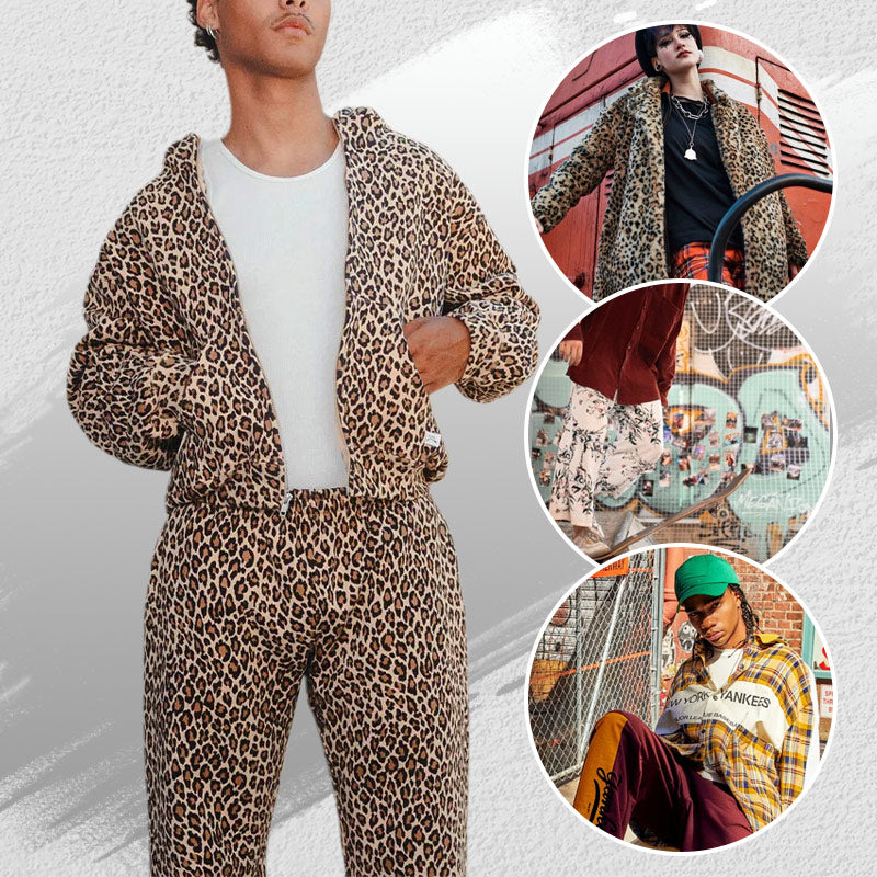 Damen-Outfit mit Leopardenmuster